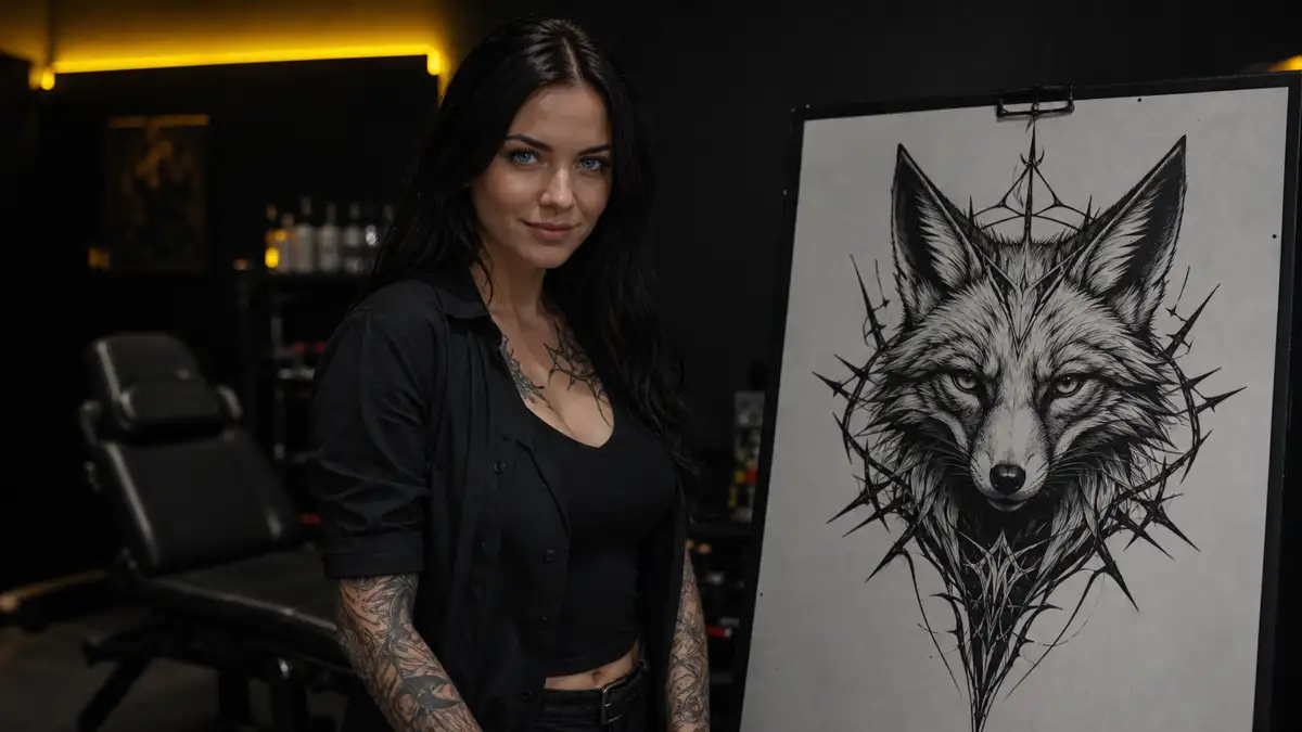 Lapės tatuiruotė