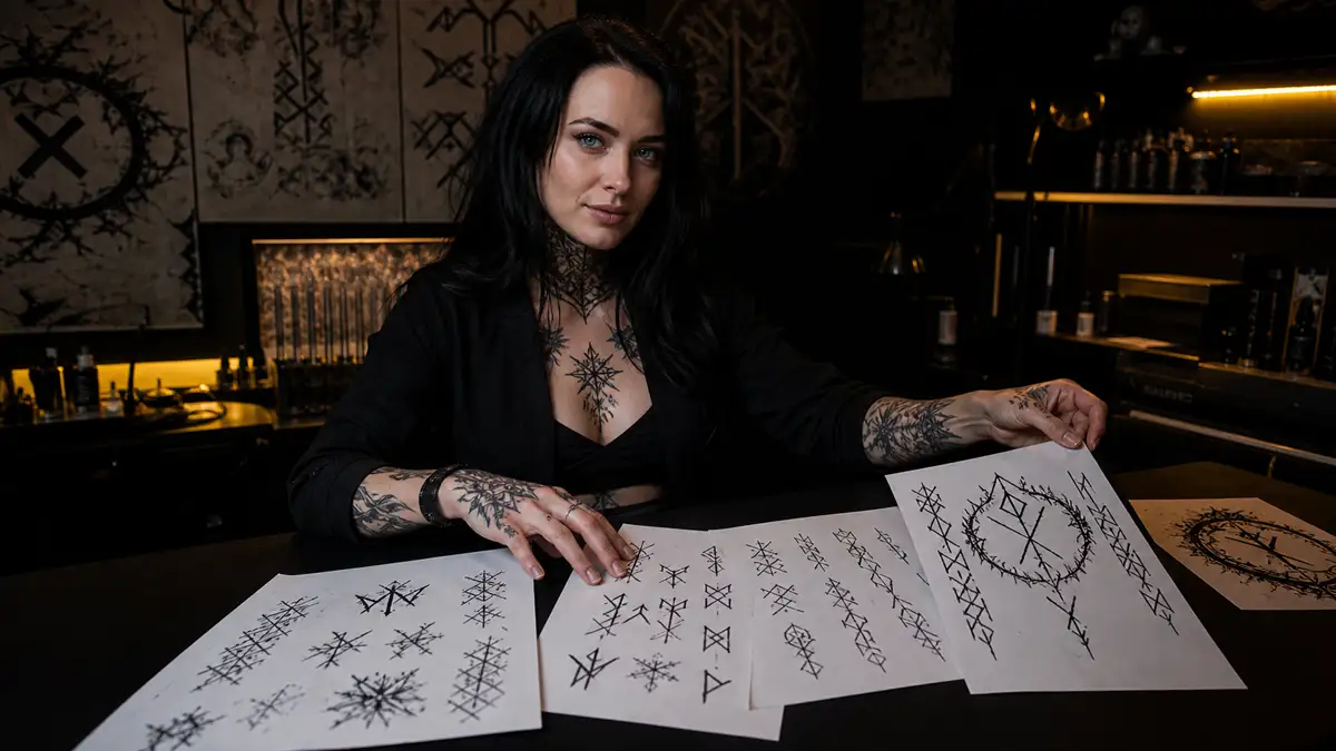 Runų tatuiruotės: rašmenys su galia
