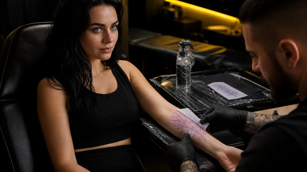 Tatuiruotės trafaretas: kaip dizainas atsiduria ant odos