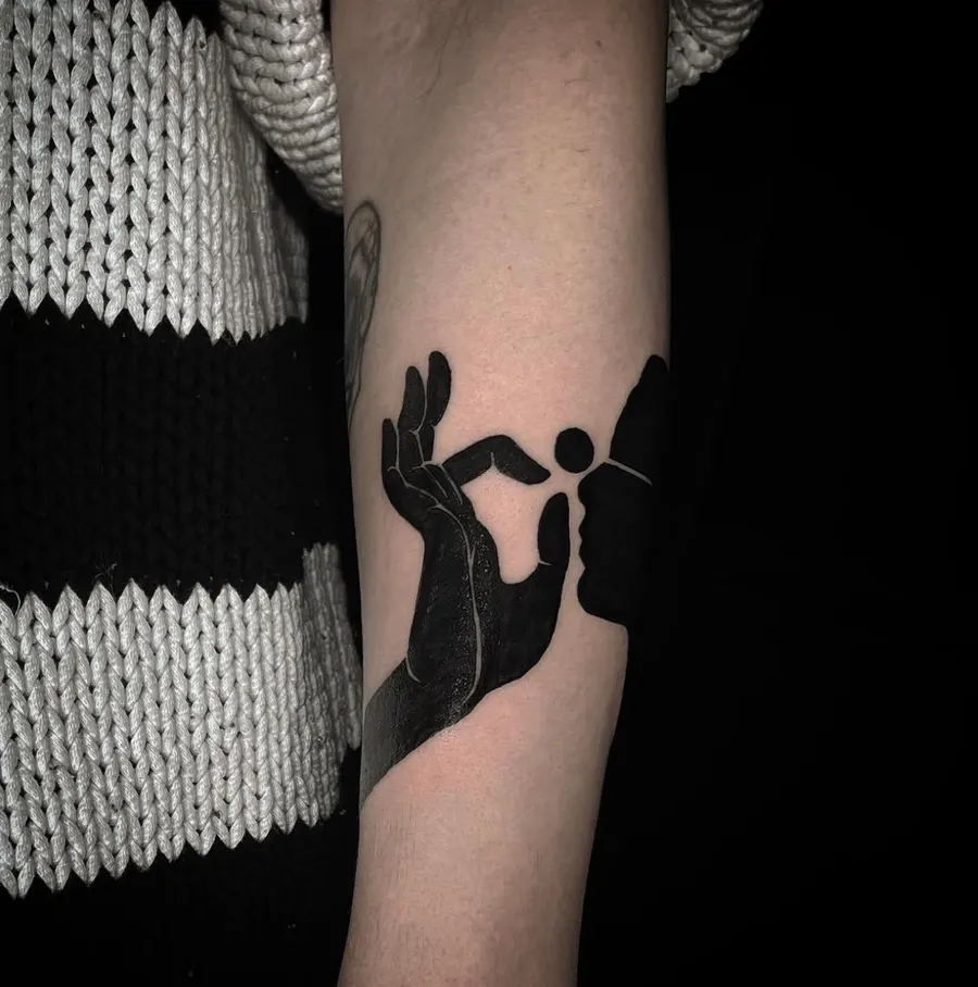 Blackwork tatuiruotė 17, Krustowich Ink, Vilnius