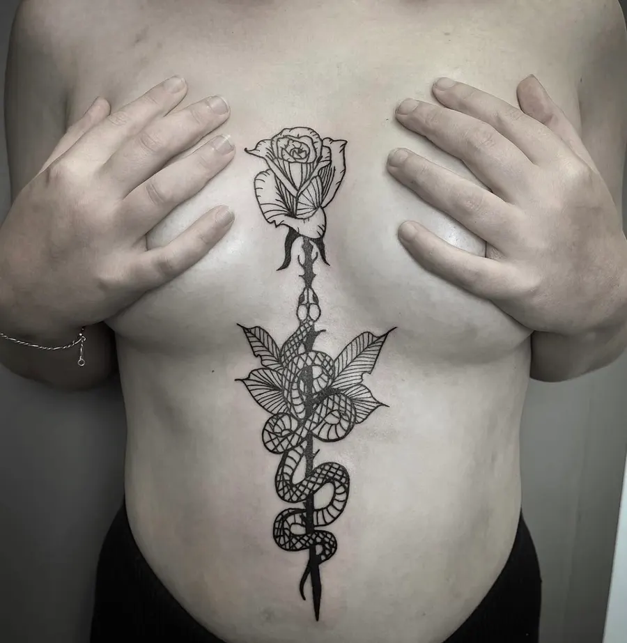 Blackwork tatuiruotė 40, Krustowich Ink, Vilnius